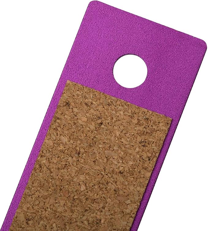 JAM PAPER Strong Aluminum Ruler - 12 Inch - Metal Ruler with Non-Skid Cork Backing - Purple Metallic - Sold Individually