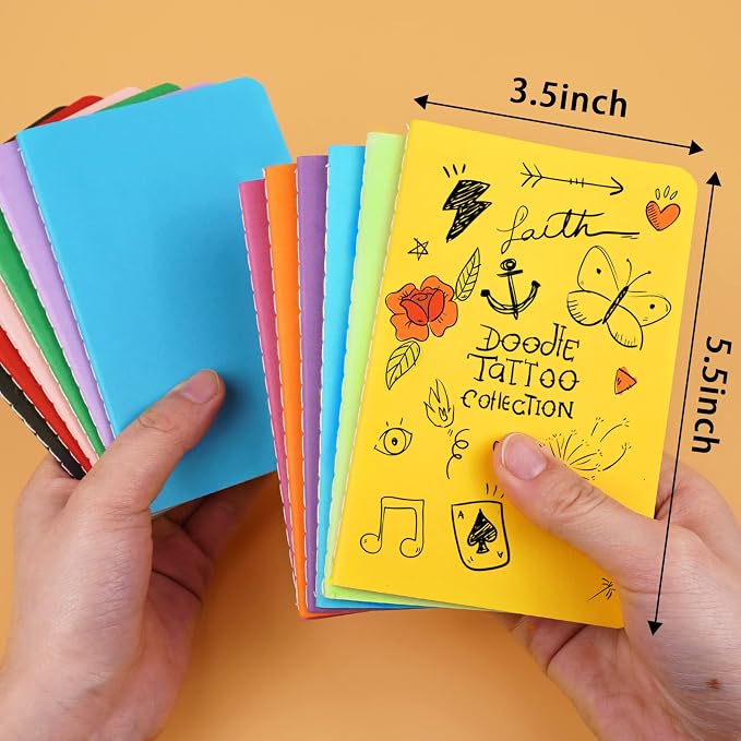 Gwybkq Small Lined Notepads Bulk 60 Pack (30 Sheets/60 Pages) Mini Journal Pocket Notebooks Set Colorful Cover Notebooks for Kids 3.5 x 5.5 Inches