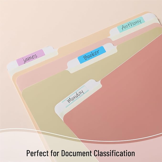 Mr. Pen- Sticky Index Tabs, 500 Pcs, 21 Sets, Colorful | Writable Colored Pages Markers Labels for Reading Notes, Books, Binders, Notebook, Folders and Classify Files