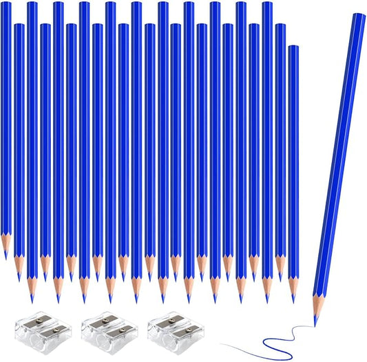 36 Pack Blue Colored Pencils for Kids, Pre-sharpened Art Pencils Back to School Supplies Set, Drawing Sketching Pencils for Students, Teachers, Classroom