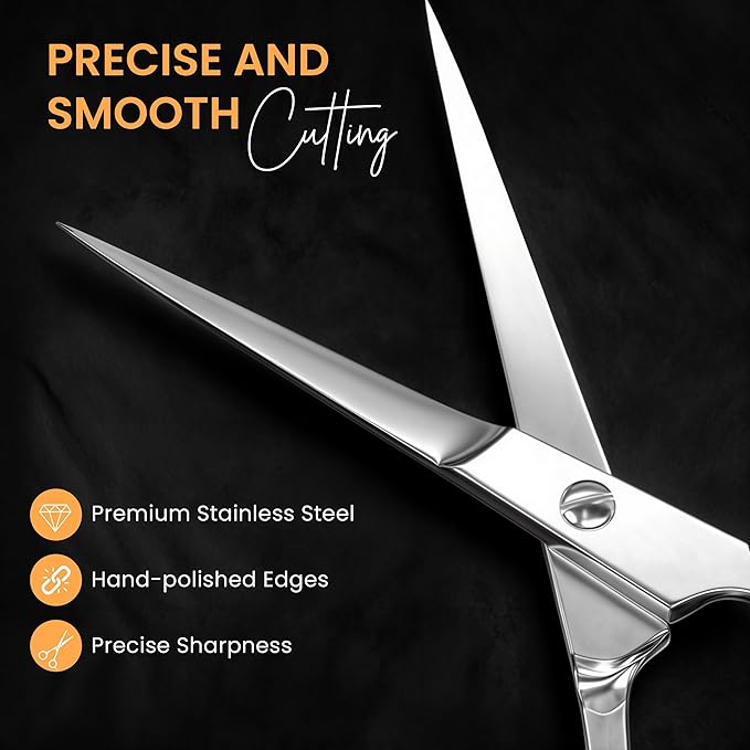Utopia Care Hair Scissors Professional- 6.5inch Stainless Steel Hair Shears | Professional hair cutting scissors Stainless Steel Blades for Barbers, Stylists & Home Haircuts