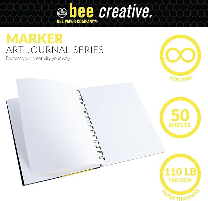 Bee Paper - 5.5" x 8" Creative Marker Drawing Journal