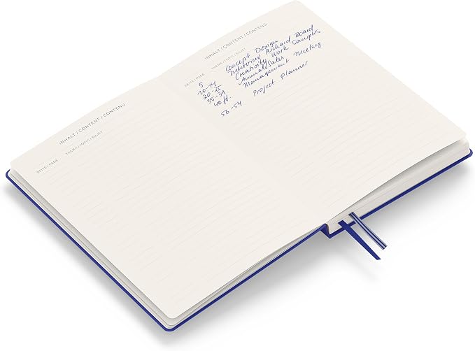 LEUCHTTURM1917 - Notebook Hardcover Medium A5-251 Numbered Pages for Writing and Journaling (Ink, Squared)