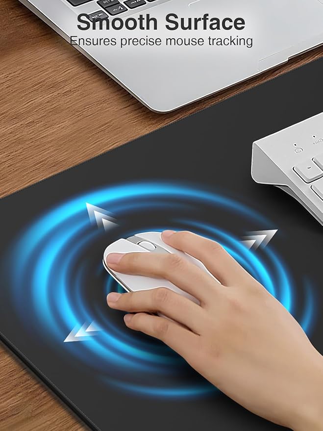 Wireless Charging Mouse Pad, 31.5"x15.8" Large Desk Mat, Smooth Glide | Waterproof Mousepad, Stitched Edge, Non-Slip Rubber Base, Desk Pad Computer Keyboard Mat, No Adapter