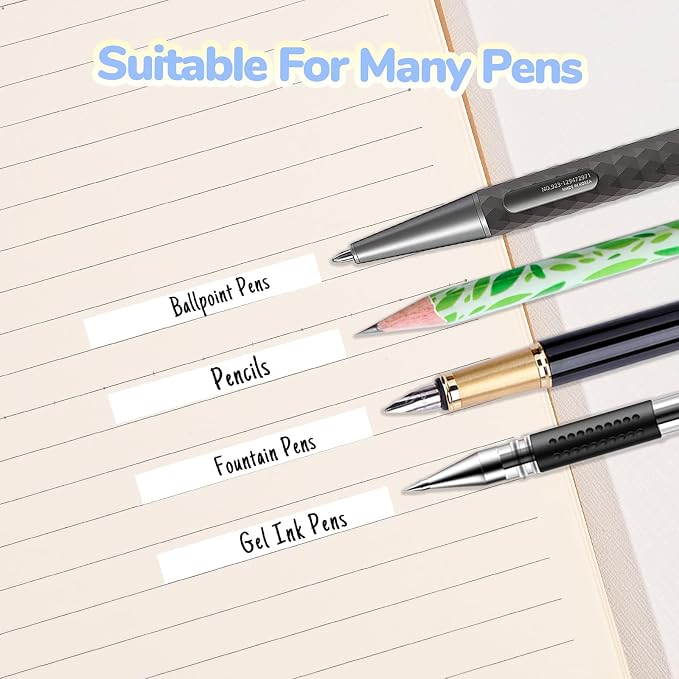 Temiary 4 Pack Correction Tape Pen, 6M/256" x 0.2" White Smooth Pull Out Tape Pens, Qucik Dry Easy to Use Applicator for Instant Corrections Study and Office Supplies (Morandi)