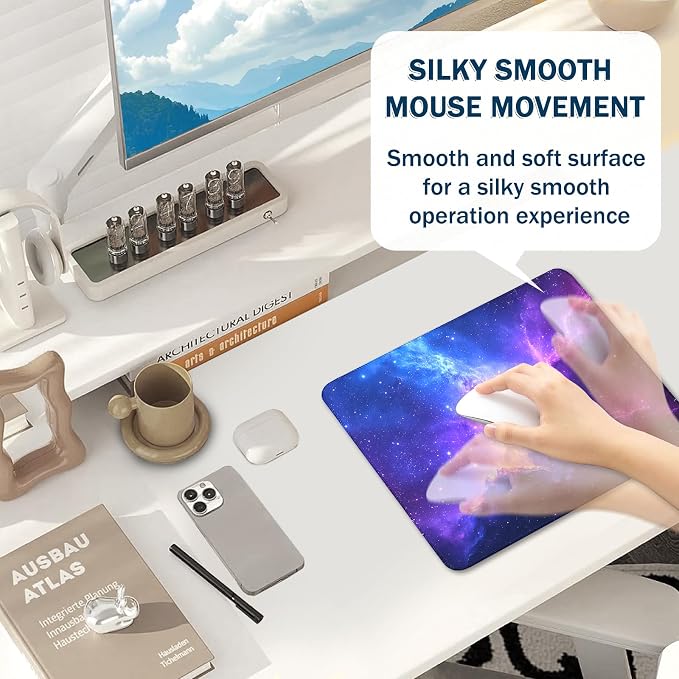 Mouse Pad for Gaming & Office - (11.8"×9.8") Small Desk Mat with Smooth Surface and Stylish Design for PC, Home Office Decor and Work