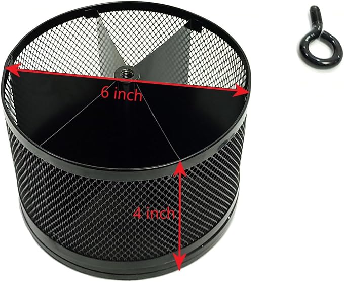 SETTFRFE Mesh Rotating Pen Holder for Desk, Black, 6-Slot | Large Pen Container with Handle, Multi-Functional Desk Organizer for Office Supplies, Art Tools & Makeup Brushes
