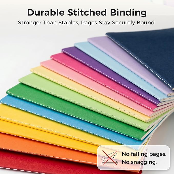 Koogel 56 Pack Mini Notebooks Bulk, Blank Small Pocket Notepads 3.5 x 5.5 Inch Memo Notepad Journals for Kids Students School Office Supplies