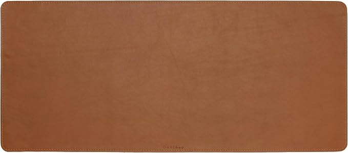 Full Grain Genuine Leather Desk Pad – Toffee Tan Brown (XL) - Premium Desk Mat with Non-Slip Backing, Thick 3mm, Office Desk Protector for Work & Gaming (Extra Large 35.4 x 15.7 inch)