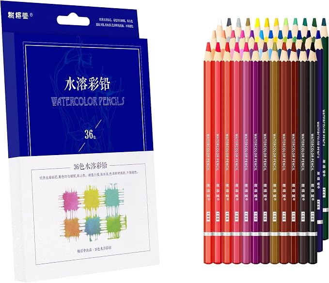 XDT Color Pencils 36 Piece Set, Soft Core Color Pencils, Pro Art Coloring&Drawing Supplies, Ideal For Kid Beginner Student Adults Artist