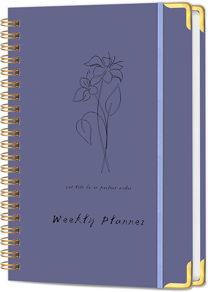TREES Undated Weekly Planner, Weekly To-Do List, Goal and Habit Tracker | 5.8" x 8" Spiral-Bound Organizer for Weekly Goals, Tasks and Habits, Designed for Work, School and Everyday Planning