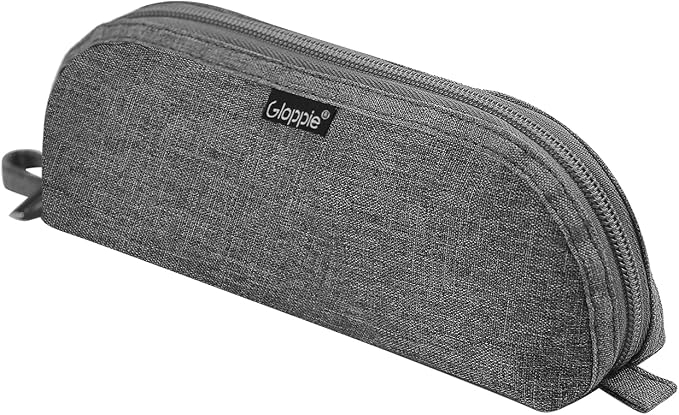 Gloppie Pencil Pouch - Practical Pencil Case, Aesthetic Simple Pencil Bag, Small Pen Holder, Back to School Supplies for Girls Boys, Grey