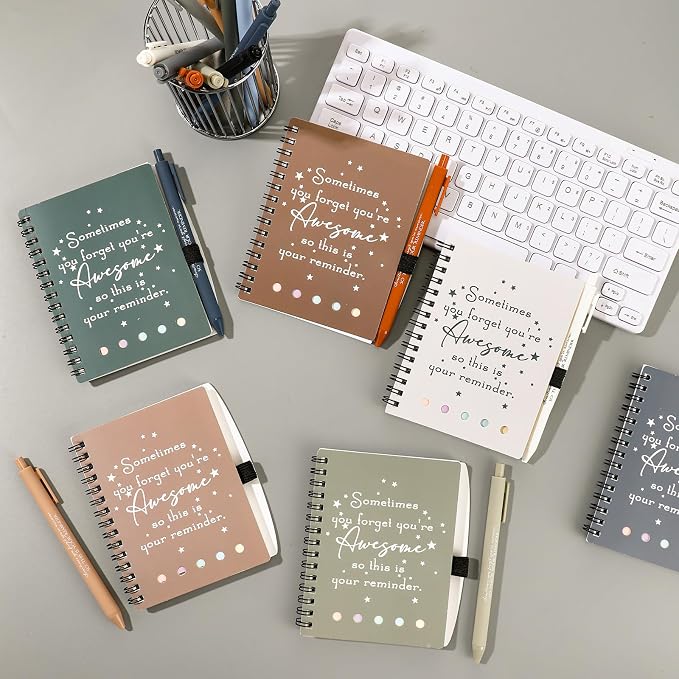 Chuangdi 20 Sets Back to School Teacher Gifts Appreciation Journal Inspirational Notebook with Sticky Notepad Ballpoint Pen Bulk Thank You Gifts for Student Staff Team Coworker Nurse(Boho)