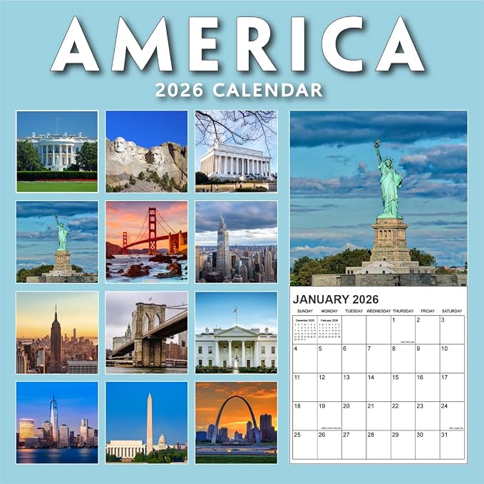 Calendar 2026 from January 2026 - December 2026, 12" x 24" Opened 12 Months Calendar, Full Page Months Thick & Sturdy Paper for Gift Perfect Calendar Organizing & Planning