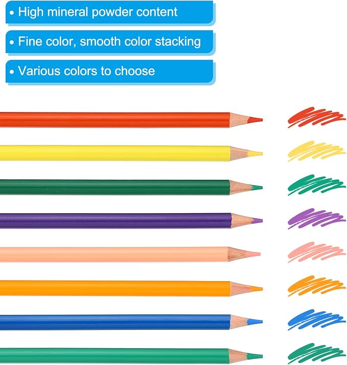 PATIKIL Black Colored Pencils Set,20 Pcs Oil Color Pencils Wooden Coloring Drawing Pencil for Artists Art Painting
