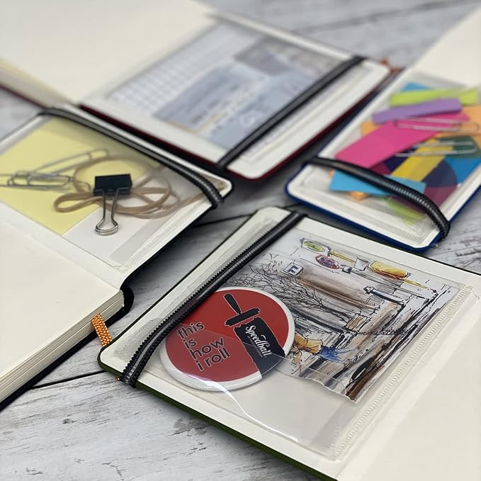 Travelogue Drawing Book, Large Portrait 8-1/4 x 5-1/2, Cadmium Green Artist Journal