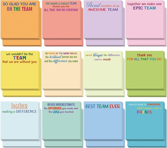 Yinder 24 Pcs Sticky Notes Gifts Bulk,Thank You,Elegant