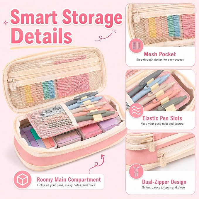 Aesthetic School Supplies Pen Highlighter - Bible Writing Correction Set | 27 Pcs Cute Stationery Set Bible Note Taking Supplies Aesthetic Highlighter Pencil Case Bag Study Supplies for School College