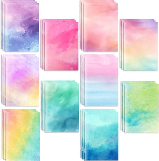 Tenceur 100 Pcs Mini Tie Dye Notebooks Pocket Notepads Bulk Tie Dye Small Memo Pad 3" x 5" Back to School Journal Notebook for Pastel Party Favors Birthday Gifts Classroom Office Supplies