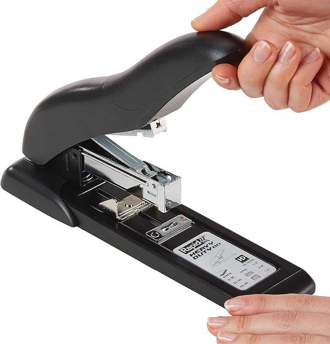 Rapid 73159 Rapid Heavy-Duty 80 Stapler, 80-Sheet Capacity, Black