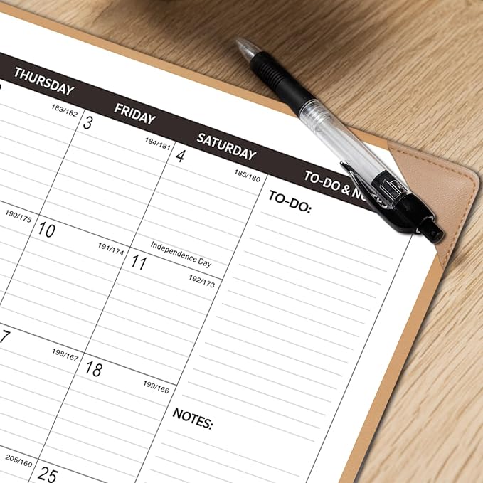 Large Desk Calendar 2026-2027 with Desktop Mat, KOPEESY 22" x 17" Desktop Calendar, 18 Mouths From July 2026 to December 2027, Office Supplies Desk Blotter Calendar for Home School and Office