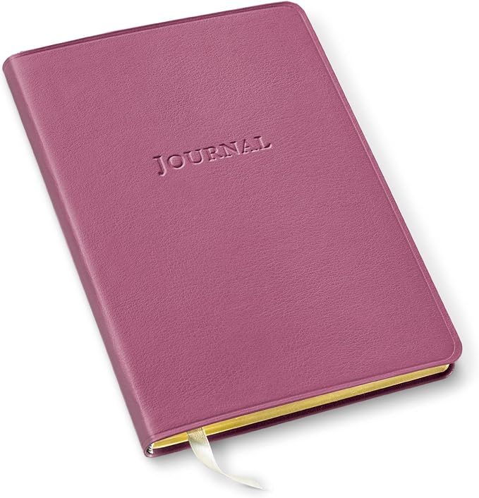 Gallery Leather Journal Notebook - 192 Pages, Softcover, For Men and Women, For Writing, Work & Travel, Handcrafted - Camden Orchid - 8 x 5.5, Desk Lined