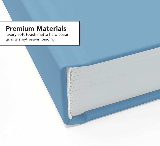 CovoBook™ Blank Hardcover | Premium Sketchbook Journal Guest Book | Photo Prop Home Decor (Lake, Size 9)