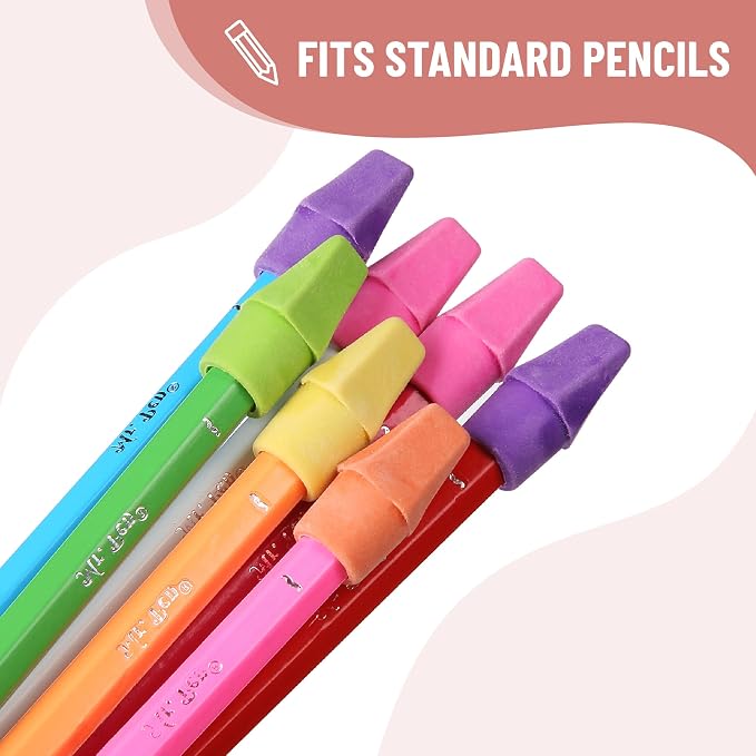 Mr. Pen- School Eraser Combination Set, 66 Pack, Neon Colors | Latex Free Erasers for School, Office, Art Sketching, Homework, Exams, Clean Smudge-Free Correction