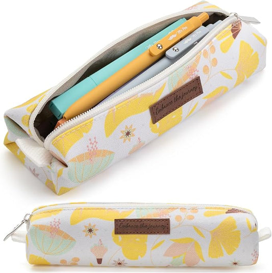 Mr. Pen- Cute Pencil Case Pouch, Multipurpose Canvas Bible Pencil Pouch | Smooth Zipper, Premium Material, Neat Stitches, Ideal for Stationery, Cosmetics, Electronics, School, Office, Travel