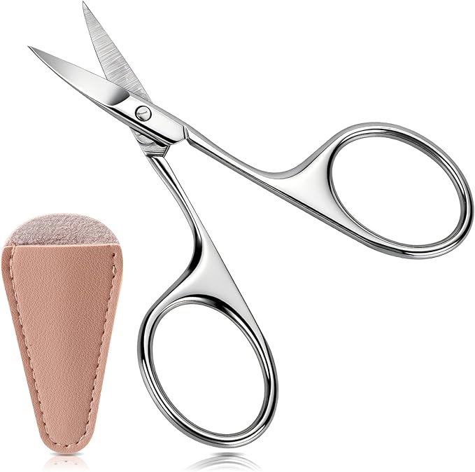 Hdama Eyebrow Scissors, Mini Grooming, Nose and Facial Hair, Men Women | For trimming mustache, beard, and facial hair. Compact mini scissors for precise grooming.