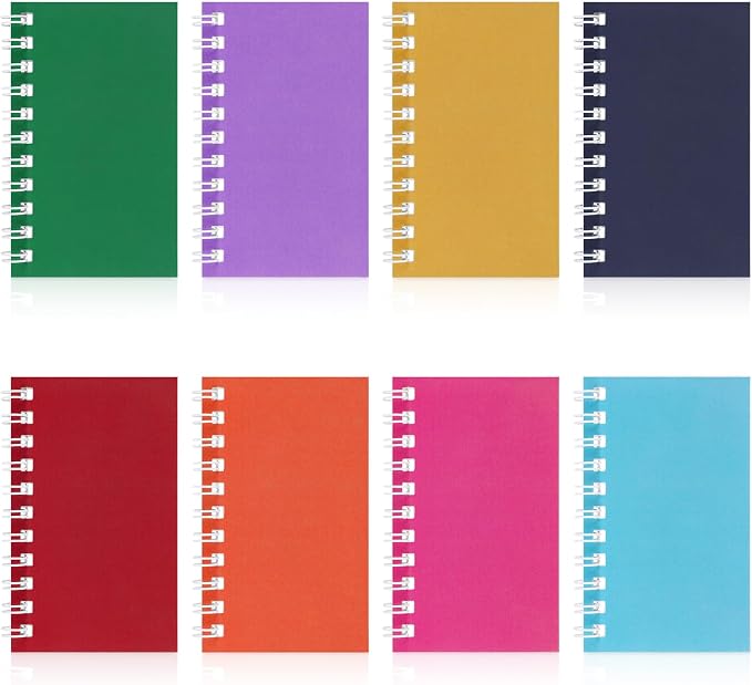 24Pack Pocket Notebook Small Notepad Pocket Notepad Small Spiral Notebook Mini 4x2.4 Pocket Notebook With Thick Paper, Memo Pads for Work, Home, Office, School, Gifts