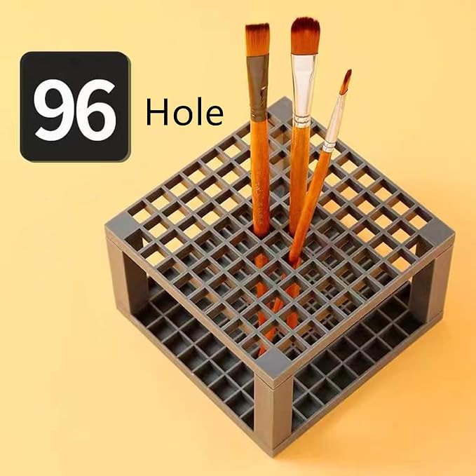 Feadily (2 Pack) 96 Hole Pencil Holder Organize, Desk Organizer for Pens, Pencils, Art brushes, Colored Pencils, Carving, Prying and Modeling Tools