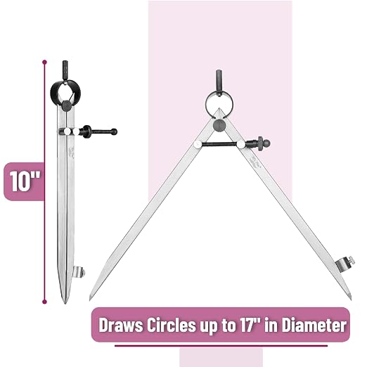 Mr. Pen- Professional Compass with Lock, Pencil Compass | Woodworking Compass, Compass for Geometry, Wing Divider, Compass Drawing, Drafting Compass, Carpenter Compass