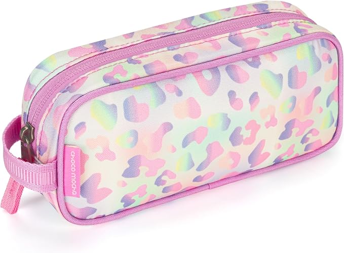 Choco Mocha Kids Pencil Case for Boys, Soft Zipper Pencil Pouch for Boys, Kids Pencil Case for School Lightning Pencil Bag for Toddler Boy, Black