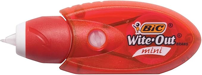 BIC Wite-Out Mini Twist Correction Tape, White, 2-Count (Pack of 4)