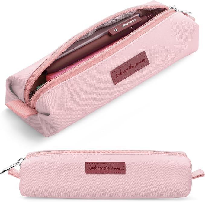 Mr. Pen- Cute Pencil Case Pouch, Multipurpose Canvas Bible Pencil Pouch | Smooth Zipper, Premium Material, Neat Stitches, Ideal for Stationery, Cosmetics, Electronics, School, Office, Travel