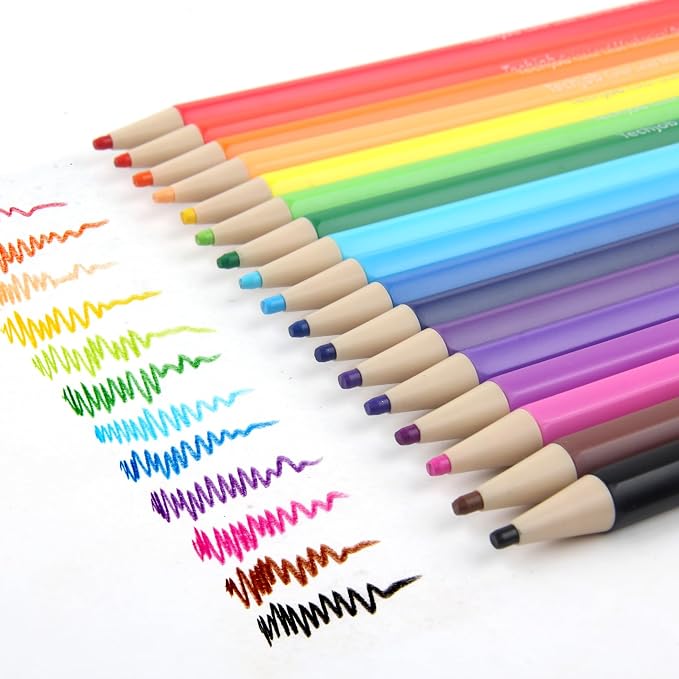 Colored Mechanical Pencil 2.6mm for Coloring and Drawing, Mechanical Colored Pencils, 18pcs