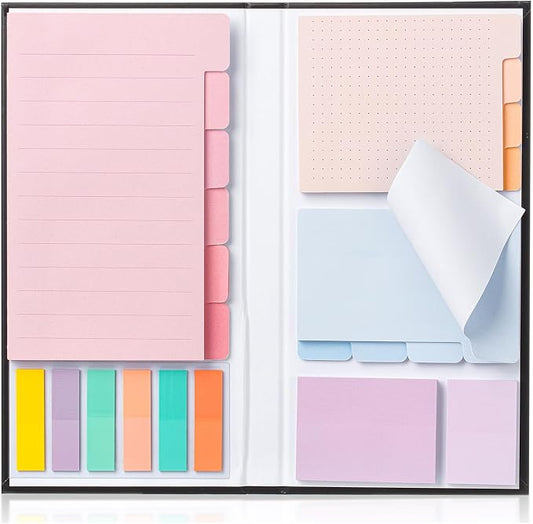 Mr. Pen- Sticky Notes Set, 410 Pack, Ruled | Dotted & Blank Notes with 150 Index Tabs, Divider Sticky Pads for Bible Study, Office, School, Planning