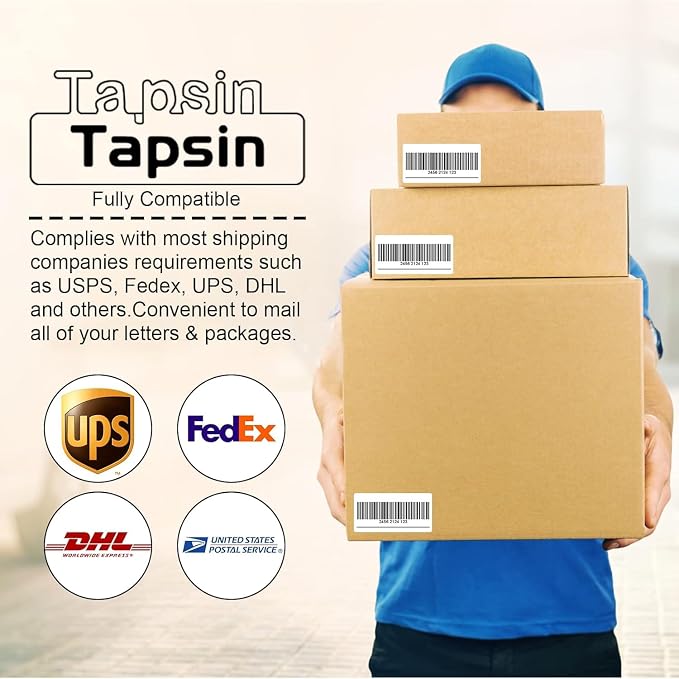 Address Labels 1" X 2-5/8" 30 Up Mailing Label for Laser/Inkjet Printer, Blank White, Permanent Adhesive, Printable Label Sticker Paper (200 Sheets - 6000)