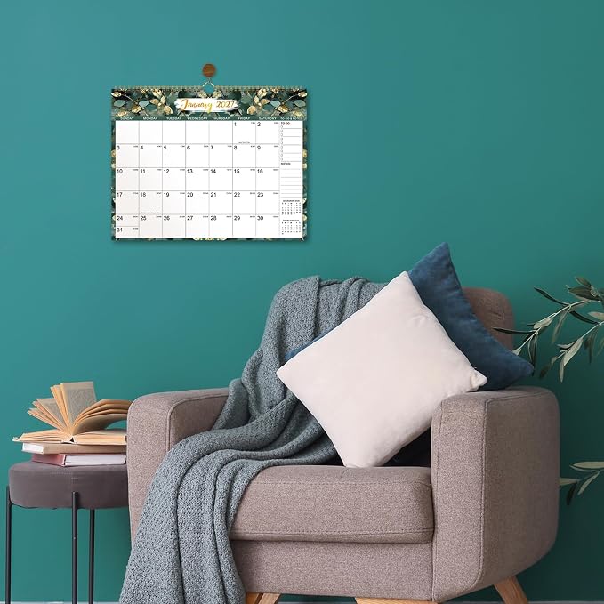 Calendar 2026-2027, 15" x 11.5", Jul 2026 - Dec 2027 with To-do List | 2026-2027 Wall Calendar, 2027 Calendar , 18 Months Wall Calendar Large with Hook, Notes, Perfect for Organizing