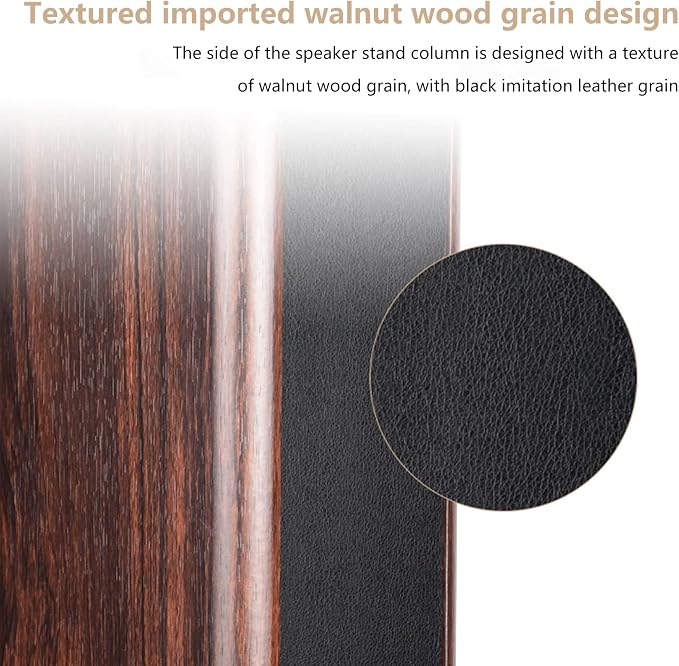 IBVIVIC Pair-6 Inch (15CM)-Wood Speaker Stands, 110lbs Weight Capacity | for Home-Cinema HiFi Desktop and Satellite Speakers Monitor Stands, Enhanced Audio Listening Experience for Home Theaters