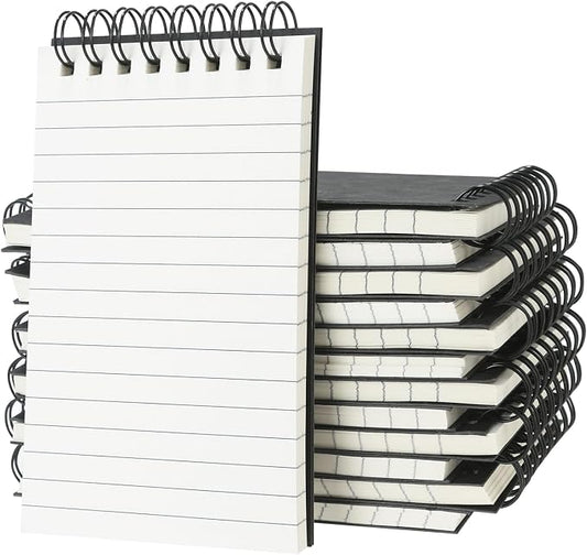 12 Pack 3x5" Spiral Pocket Notebook, College Ruled Small Notepad for School | Mini Notebook, Small Notebooks, Pocket Notepad, Lined Note Pads for Home Office Work Travel Meetings Travel Quick Note Taking