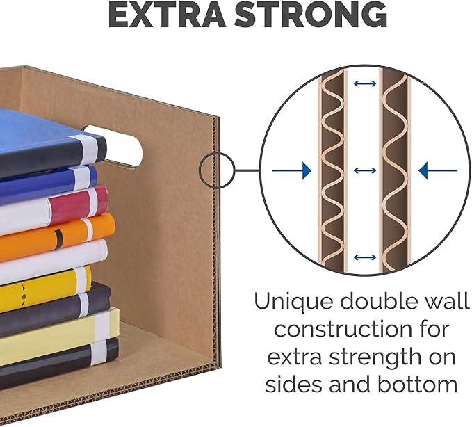 Bankers Box 20-Pack Small Classic Moving Boxes with Reinforced Handles | Pack books, files, and dense items with sturdy small boxes built for easy carrying and organized moves.