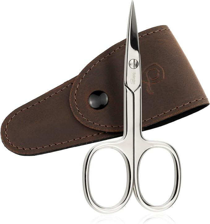 marQus - Straight nail scissors made in Germany Solingen for precise cutting of nails suitable as fingernail and toenail cutter with Premium Storage Case