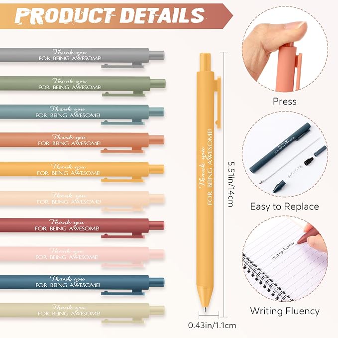 Chuangdi 20 Sets Back to School Teacher Gifts Bulk Inspirational Spiral Notebook with Sticky Note Motivational Pen Appreciation Gifts for Employee Team Staff Coworker (Classic,Vivid)