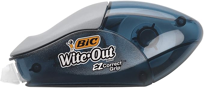 BIC Wite-Out Brand EZ Correct Grip Correction Tape,19.8 Feet,of White Correction Tape,Fast,Clean and Easy to Use Tear-Resistant-Tape Office or School Supplies,2 Count (Pack of 2)
