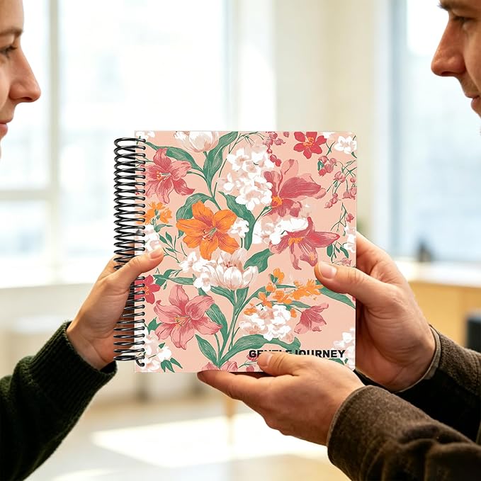 Hardcover Sketchbook,7.2"x8.3"Spiral Bound Drawing Pad,Lily Bouquet | 150gsm(92lb)Acid-Free Thick Paper,Blank Art Journal for Adults,Artists&Beginners,Ideal for Sketching,Doodling and Mixed Media