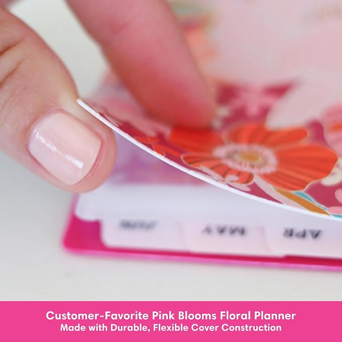 Blue Sky 2026-2027 Weekly & Monthly Academic Planner, 8.5"x11", Bloom Pink | July 2026 - June 2027, Flexible Cover, Wirebound, Laminated Tabs, Storage Pocket, Stickers, Academic Year, Color Me Courtney