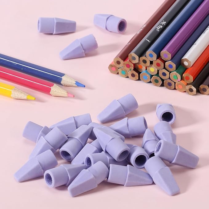 Mr. Pen- Pencil Erasers Toppers, 120 Pack, Purple, Erasers for Pencils | Pencil Top Erasers, Pencil Eraser