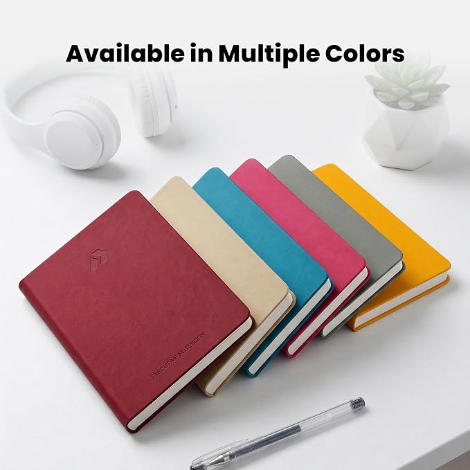 Nextnoid A5 LIned Notebook - 160 Pages, 120 GSM Paper, Skin | Hardcover A5 College Ruled Notebook for Work and Study, Journaling and Note-Taking, A5 Size (5.8" x 8.3") Journal